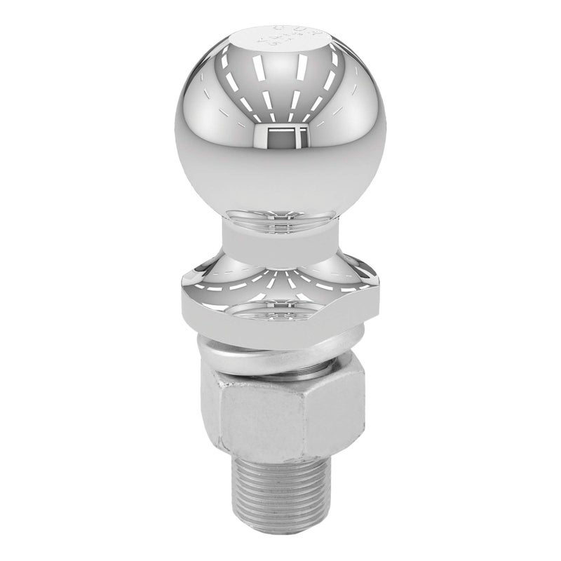 CURT 40038 Chrome Trailer Hitch Ball, 12,000 lbs, 2-Inch Diameter, 1 x 2-1/4-Inch Shank - Image 1